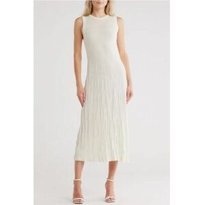 NWT HELMUT LANG SLEEVELESS CRUSHED KNIT DRESS